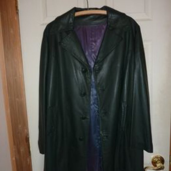 Men's Vintage High-Quality Canadian Made Leather Coat - Picture 3 of 4